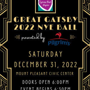 Great Gatsby 2022 NYE Ball flyer