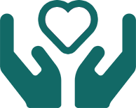 Hands and Heart icon